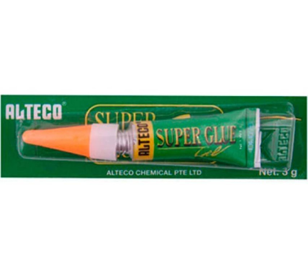 ALTECO клей супер гель ,3гр. (сингапур) 1/12 блистер