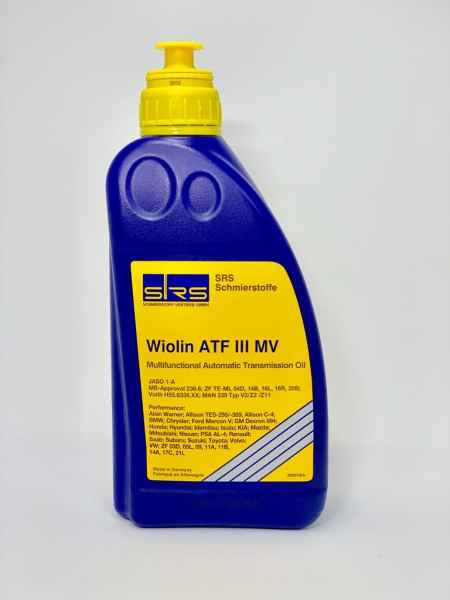 SRS Масло трансмиссионное Wiolin ATF III MV /GS 1243116N/ (1 л) (ЖЕЛТАЯ)