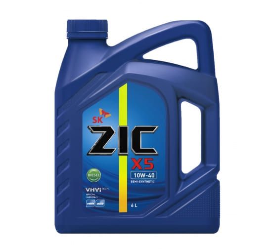 ZIC X5 DIESEL 10W40 (6л) полусинтетическое моторное масло