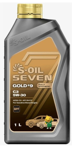S-OIL Масло моторное SEVEN GOLD #9 C3 5W-30 1л