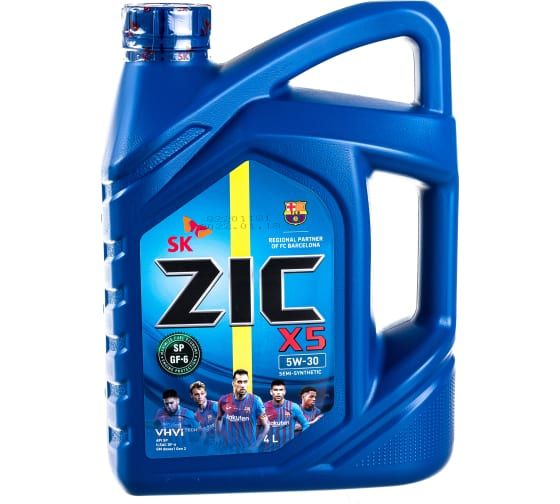 ZIC X5 5W30 (4л) полусинтетическое моторное масло