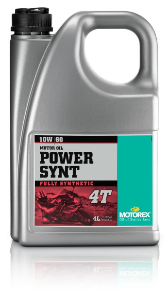 MOTOREX мото масло моторное POWER SYNT 4T 10W/60 (4л.)