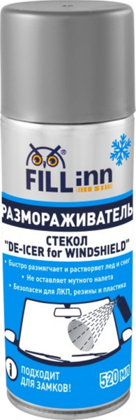 FL091 Размораживатель стекол ,520 мл (аэрозоль) 71091