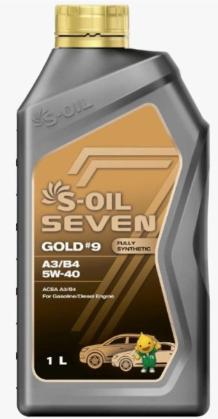 S-OIL Масло моторное SEVEN GOLD #9 PAO C3 0W-40 1л