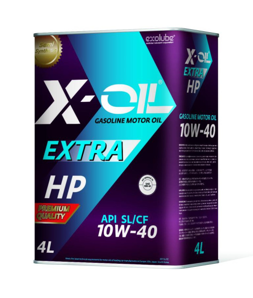 X-Oil, Extra HP 10W40 SJ 4L (Plastic)