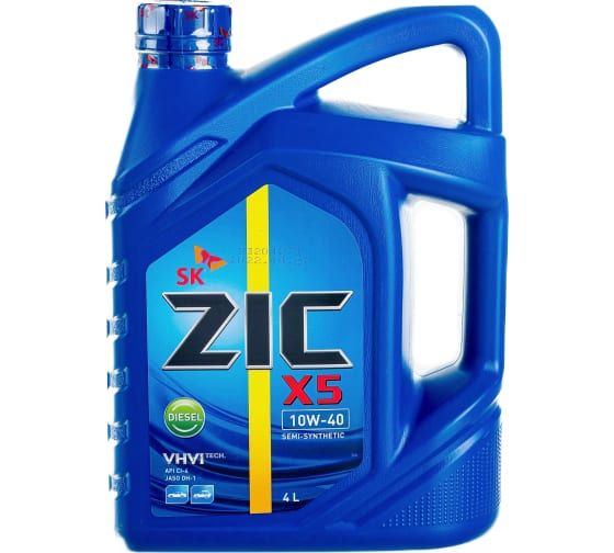 ZIC X5 DIESEL 10W40 (4л) полусинтетическое моторное масло