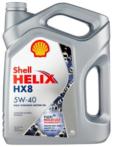 Shell  Helix HX8 5w40 4L синтетическое масло 1шт./4шт.