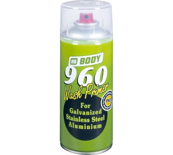 BODY аэрозольный грунт Body 960 WASH PRIMER кислотный 0,4л. 1шт./6шт.