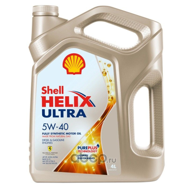 SHELL HELIX ULTRA SP 5W40 (4л) Масло моторное (арт. 550052679)