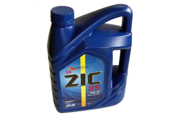 ZIC X5 10W40 (4л) полусинтетическое моторное масло
