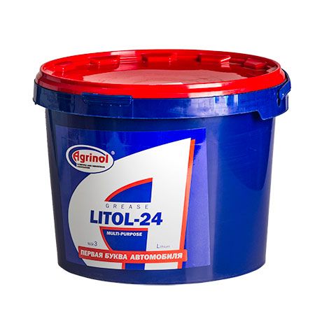 Смазка АГРИНОЛ Литол-24, ГОСТ, ведро 9кг
