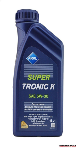 Aral масло Super Tronic K 5W-30 1л