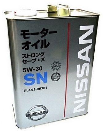 NISSAN Моторное масло SN STRONG SAVE X SN/GF 5W30 4L
