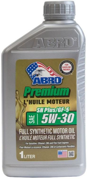 ABRO Масло моторное Premium Plus Full Synthetic (синтетика) SAE 5W30 1 л 