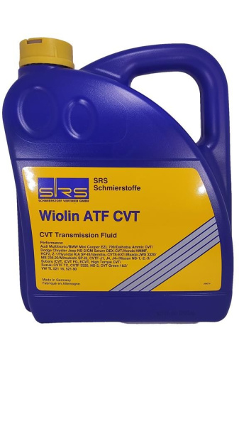 SRS Масло трансмиссионное Wiolin ATF CVT (ЖЕЛТАЯ) (4 л)