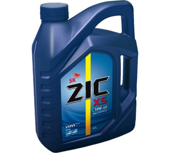 ZIC X5 10W40 (6л) полусинтетическое моторное масло