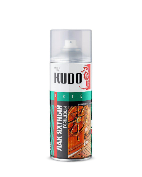 KUDO KU-9003 Лак универсальный яхтный глянцевый 520мл 1/12шт