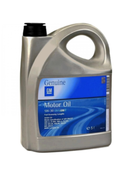 GM, Моторное масло синтетика DEXOS 2 Longlife 5W30 5L  93165557