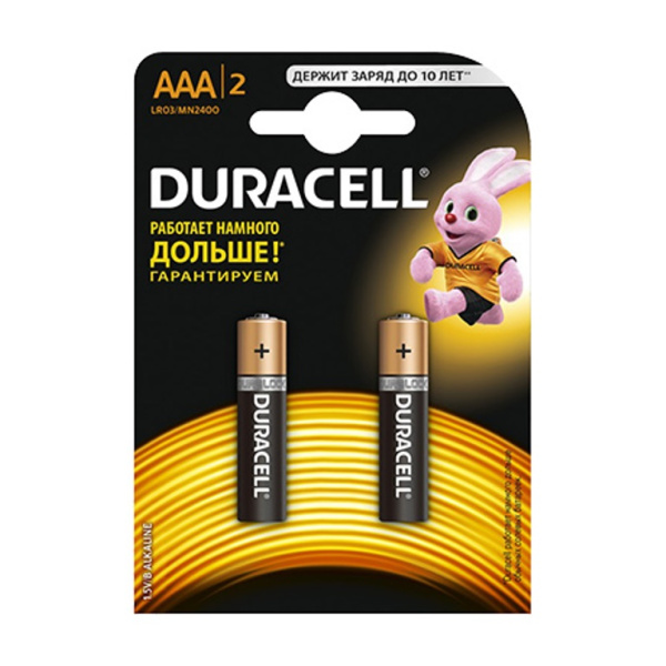 Батарейки DURACELL Basic LR6AA BL20(2*6)Alkaline 1,5Vотрывные/4 шт