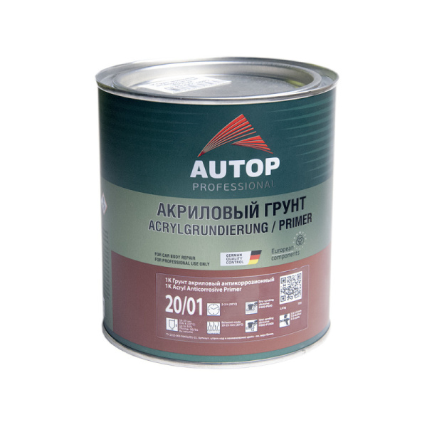 1K Acryl Primer, грунт антикорозийный серый, AUTOP, уп. 1,0кг