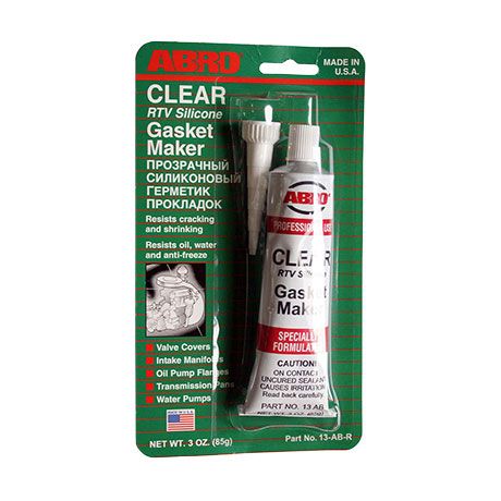 ABRO герметик ПРОЗРАЧНЫЙ силиконовый 13-AB-RW 85г. 1шт./12шт.
