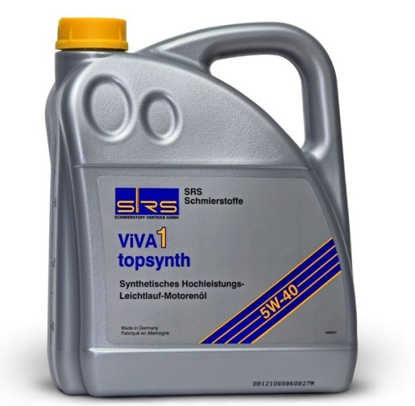 SRS Масло моторное VIVA 1 topsynth 5W-40 (4 л.) SN/CF