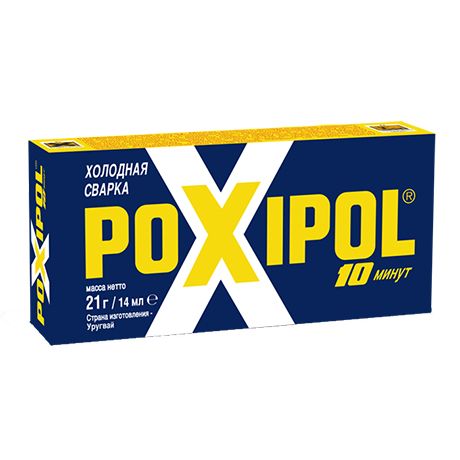 Клей POXIPOL метал. (синяя упаков.) 14мл/21г/6шт