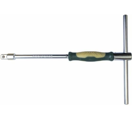 Вороток RF-1567 Т-образный с прорезиненой поворотной рукояткой 1/2"(L-310мм) ROCKFORCE /1/100