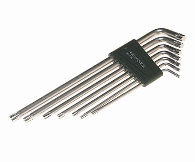 Набор ключей торкс RF-5071: Г-образных T10-40 7пр. на пласт. держат. ROCK FORCE /1/20/80