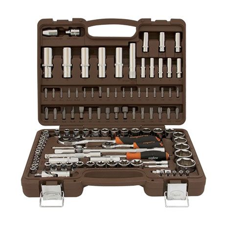 OMT108S Набор инструмента универсальный 1/4", 3/8", и 1/2"DR, 108 предметов 55322 OMT108S