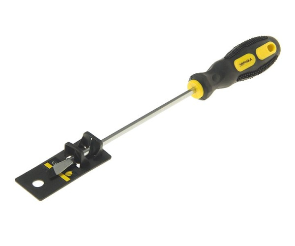 Отвертка шлицевая SL5.5х150мм Ø5мм магнитная с противоскользящей ручкой (с держателем ) ER-7DA-08H Э