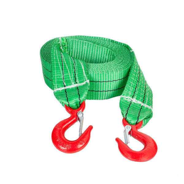 Трос буксировочный ЛИРА  8т / 5м (крюк-крюк) зеленая
