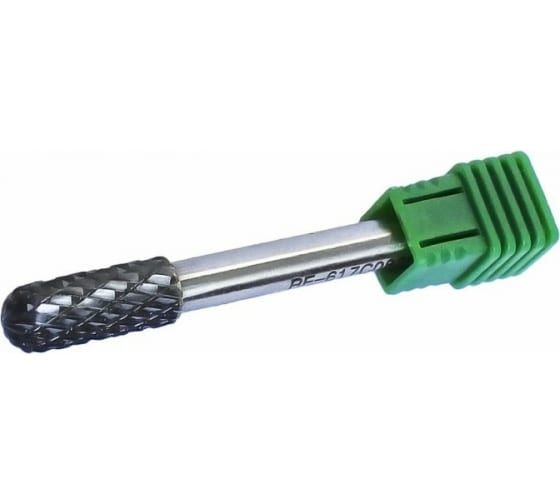 Шарошка RF-617C1020 цилиндрическая скругленная по металлу(Ø 10мм,Ø хвостовика 6мм),в пластиковом фут