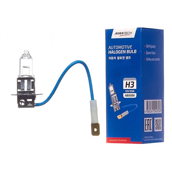 Лампа головного света Avantech H3 12V 55W