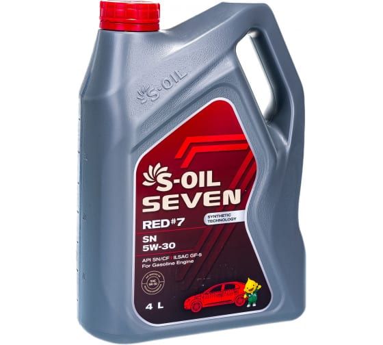 S-OIL Масло моторное SEVEN RED #7 SN 5W-30 4л