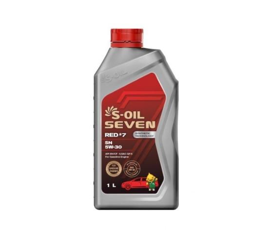 S-OIL Масло моторное SEVEN RED #7 SN 5W-30 1л
