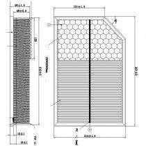 Фильтр воздушный DOUBLEFORCE DFA1154
