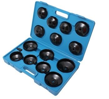 Набор съемников RF-61915 масляных фильтров 3/8", 15пр.в кейсе ROCK FORCE /1/40