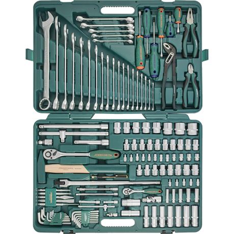 S04H524127S Набор инструмента универсальный 1/2", 1/4"DR, 127 предметов 48740