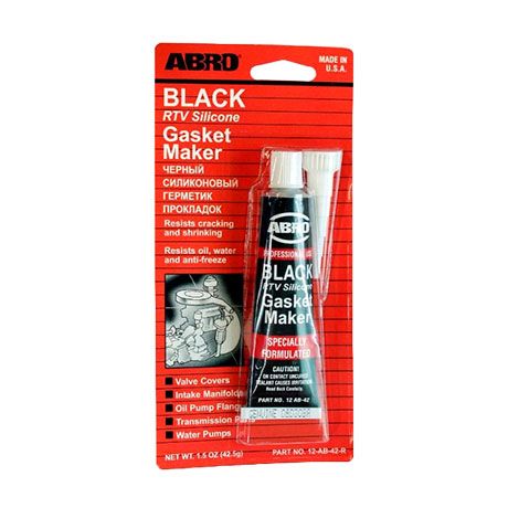 ABRO герметик ЧЕРНЫЙ малый силиконовый 12-AB 42.5 г. 1шт./12шт.