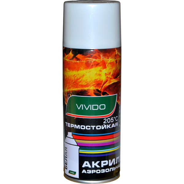 Аэрозоль VIVIDO ТЕРМОСТОЙКАЯ БЕЛАЯ 205С