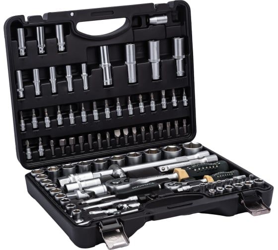 Набор инструмента головок и вставок RF-4941-5: 1/2" & 1/4"DR 6-гранных 94пр. ROCK FORCE