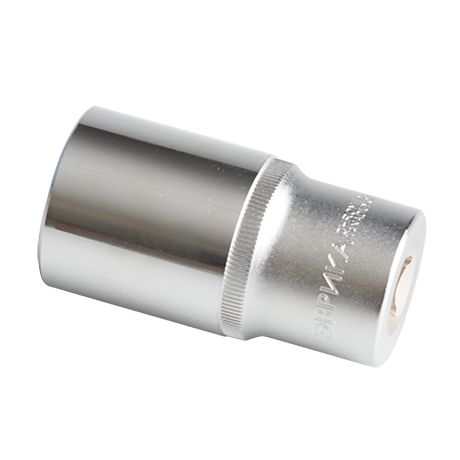 Головка торцевая 22мм 1/2" 6-гранная глубокая L=80мм ЭВРИКА ER-91515  1/80