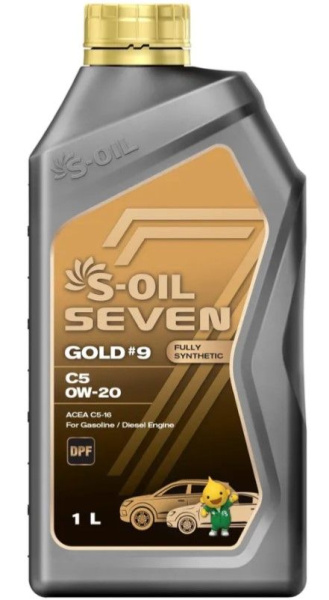 S-OIL Масло моторное SEVEN GOLD #9 C5 0W-20 1л