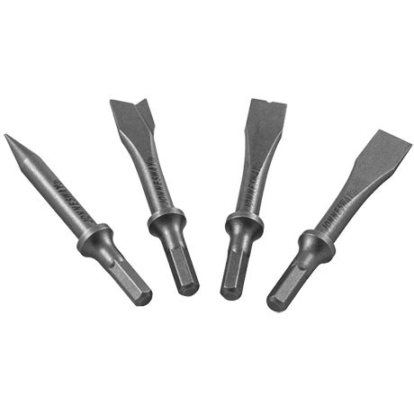 JAZ-3944H Комплект насадок коротких для пневматического молотка (JAH-6832/6833/H), 4 предмета 47514