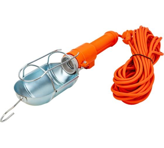 Лампа переносная M-22010 под лампу E27 до 60W, 220V, длина провода 10м  MEGAPOWER 1/24 NEW