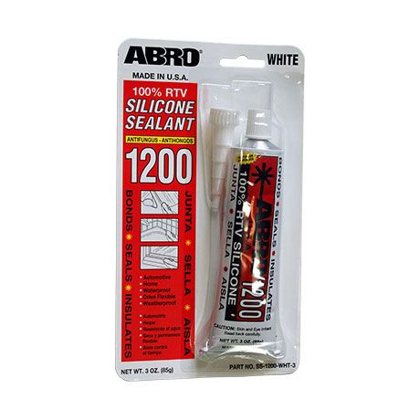 ABRO герметик силиконовый белый 1200 85г. SS-1200-WHT-3 1шт./12шт.