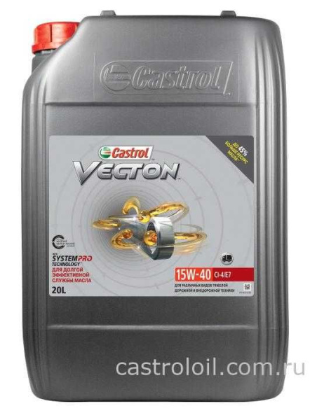 Castrol Vecton_15W40 Cl-4/E7 20л