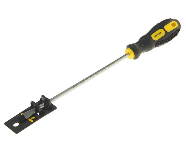 Отвертка шлицевая SL6.5х200мм Ø6мм магнитная с противоскользящей ручкой (с держателем ) ER-7DA-13H Э