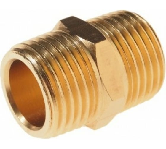 Соединитель RF-MM08/08 резьбовой наруж. резьба 1/2"x1/2" в блистере ROCKFORCE /1